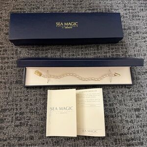 Mikimoto Sea Magic Pearl Bracelet with 14k diamond Clasp
